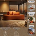 Ver imagem 6 de Sofá 2 Lugares Orgânico Curvo Feijão Palazzo Boucle Almofadas Sofá na Caixa Sala Recepção Clinicas N