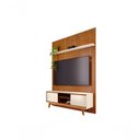 Ver imagem 2 de Rack Painel Milo para TV 65" 179cm MDF MDP Laqueado Off White e Cinamomo Madetec Móveis