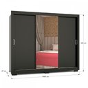 Ver imagem 4 de Guarda-roupa Casal Minnesota 3 Portas 3 Gavetas com Espelho Preto - Panorama Móveis