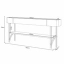 Ver imagem 4 de Aparador Buffet Vivant com Pés em Aço Off White/castanho