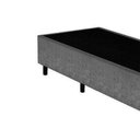 Ver imagem 4 de Base Box Blindado Solteirão Homequeen Suede Cinza 40x96x203