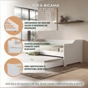 Ver imagem 5 de Bicama Duo Sofá Madeira Cama Auxiliar Solteiro:Branco