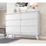 Cômoda Para Quarto Londres Com 6 Gavetas - Branca - 1