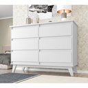 Ver imagem 1 de Cômoda Para Quarto Londres Com 6 Gavetas - Branca