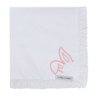 Guardanapo Linho Branco Franja Orelhinha Rosé - 3
