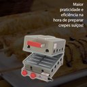 Ver imagem 3 de Máquina Crepe Suíço a Gás 12 Cavidades Industrial Crepeira