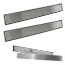 Ver imagem 2 de Ralo Invisivel Linear 60cm Kit 2 Uni Aco Inox Anti Odor Anti Inseto Limpeza Facil Banheiro Lavabo Re