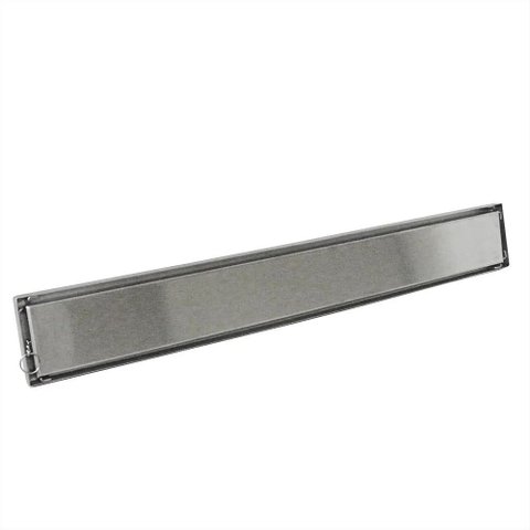 Ralo Invisivel Linear 60cm Kit 2 Uni Aco Inox Anti Odor Anti Inseto Limpeza Facil Banheiro Lavabo Re