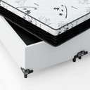 Ver imagem 5 de Cama Box Queen Bipartido + Colchão corino Branco