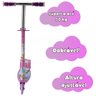 Patinete Infantil de Ferro 50 Kg 7 8 9 10 Anos Dobrável Rosa - 3
