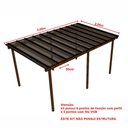 Ver imagem 5 de Kit Policarbonato Fume 4mm 5,00m X 2,00m - Perfis Naturais