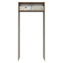 Ver imagem 5 de Porta-Geladeira 103 cm 1 Porta Basculante Crema/Rustic/Crema Vik Madesa