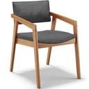 Ver imagem 6 de Kit 03 Cadeiras para Sala de Jantar Estar Living Giorgia B04 Linho Cinza Escuro