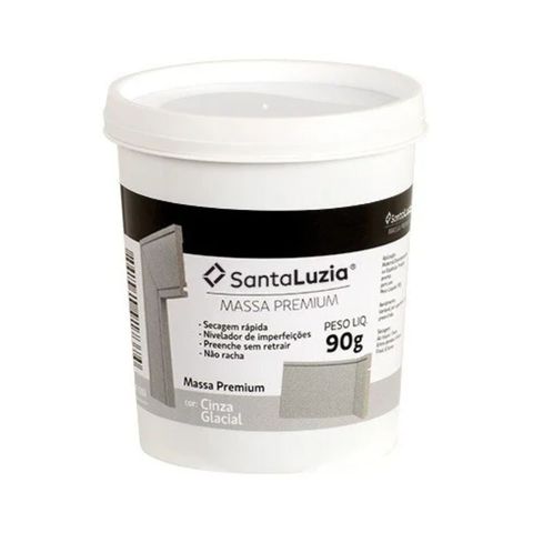 Massa Flex para Acabamento Cinza Glacial 90g Santa Luzia