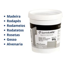 Massa Flex para Acabamento Cinza Glacial 90g Santa Luzia - 3