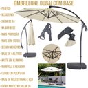Ver imagem 2 de Ombrelone Guarda Sol Dubai com Base Mor