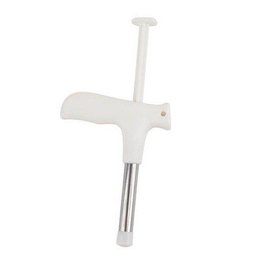 Abridor Fura Coco de Metal Plastico Branco 13x10cm - 2
