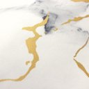 Ver imagem 4 de Papel de Parede Mármore Off White e Dourado Vinilico Lavável+cola para Aplicação