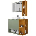 Ver imagem 3 de Gabinete para Banheiro com Cuba e Espelho Siesta B02 Pistache Naturalle - Lyam Decor