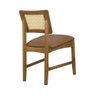 Cadeira de Jantar Hanna com Tela Natural e Couríssimo Caramelo - Wp 59097 - 4