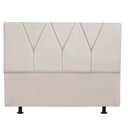 Ver imagem 1 de Cabeceira Estofada Cama Box King Jade 195cm Suede:bege
