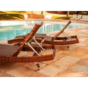 Ver imagem 2 de 2 Espreguiçadeiras Bona e Mesa Garden em Alumínio - Piscina, Jardim - Tabaco