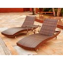 Ver imagem 3 de 2 Espreguiçadeiras Bona e Mesa Garden em Alumínio - Piscina, Jardim - Tabaco