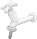 Ver imagem 1 de Torneira Tanque 10cm com Bico Cross Branco Tigre 1/2 e 3/4
