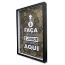 Ver imagem 1 de Quadro Cofre Porta Objetos Moedas Faça seu Pedido TaColado Moldura Preta
