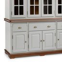 Ver imagem 2 de Cristaleira Arca e Oratório 8 Portas 3 Gavetas Manchester 2055 Linz Móveis - Off White/Imbuia