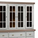 Ver imagem 3 de Cristaleira Arca e Oratório 8 Portas 3 Gavetas Manchester 2055 Linz Móveis - Off White/Imbuia