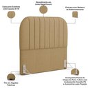 Ver imagem 4 de Cabeceira Cama Box King Estofada Orgânica 195cm Alice W01 Linho Bege Escuro - Lyam Decor