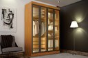 Ver imagem 4 de Guarda-Roupa 4 Portas Reflecta com LED Orion - Leifer Cinamomo