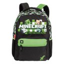 Ver imagem 1 de Mochila Escolar Infantil Minecraft Plus 066289 Preto - Sestini