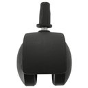 Ver imagem 3 de Rodízio de Pressão Plástico Preto com Pino para Móveis e Cama Box Rodinha Giratória