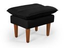 Ver imagem 5 de Sofá Cama Andorra com Banqueta Suede 3 Lugares Preto 381 Império