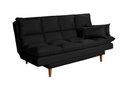 Ver imagem 7 de Sofá Cama Andorra com Banqueta Suede 3 Lugares Preto 381 Império
