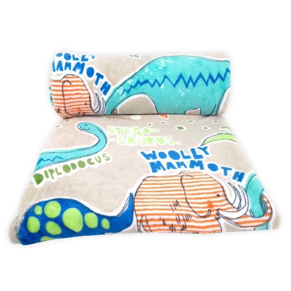 Manta Cobertor Solteiro Infantil Dinossauro 1,50x2,20 Soft Flannel Macio Menino - 3