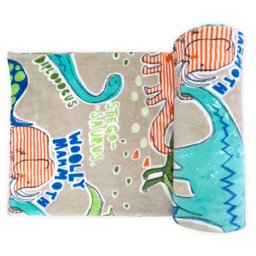 Manta Cobertor Solteiro Infantil Dinossauro 1,50x2,20 Soft Flannel Macio Menino - 2