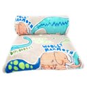 Ver imagem 3 de Manta Cobertor Solteiro Infantil Menino Dinossauro 1,50x2,20 Soft Flannel Macio