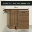 Ver mais imagens de Balcão Armário de Cozinha de Canto 1 Porta Rustic Glamy Madesa