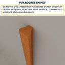 Ver imagem 5 de Cômoda CR35474 4 Gavetas MDP Puxador MDF Cinamomo e Off White Multimóveis