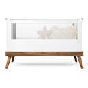 Ver imagem 5 de Quarto Bebê Completo Retrô Berço E Cômoda Pé Palito Branco