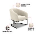 Ver imagem 7 de Poltrona para Sala Industrial Preto Kit 2 Stella Bouclê D03 - D'Rossi