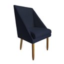 Ver imagem 2 de Cadeira Para Sala De Jantar Ana Pés Palito Suede Azul Marinho - D'Classe Decor