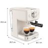 Cafeteira Arno Espresso Steam e Pump Opio Soleil Marfim Scsp 1170w 127v  - 3