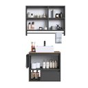 Ver imagem 5 de Conjunto para Banheiro Gabinete Suspenso 60cm com Toalheiro Cuba e Espelheira 80cm Cj8050.20 Mel/