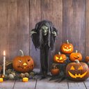 Ver imagem 2 de Bruxa Corcunda Decor Herminia 182cm Luz/som/movime Halloween