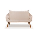 Ver imagem 3 de Poltrona Luxo Namoradeira Opala Sala Quarto - Balaqui Decor Cor:Bege