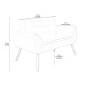Ver imagem 4 de Poltrona Luxo Namoradeira Opala Sala Quarto - Balaqui Decor Cor:Bege